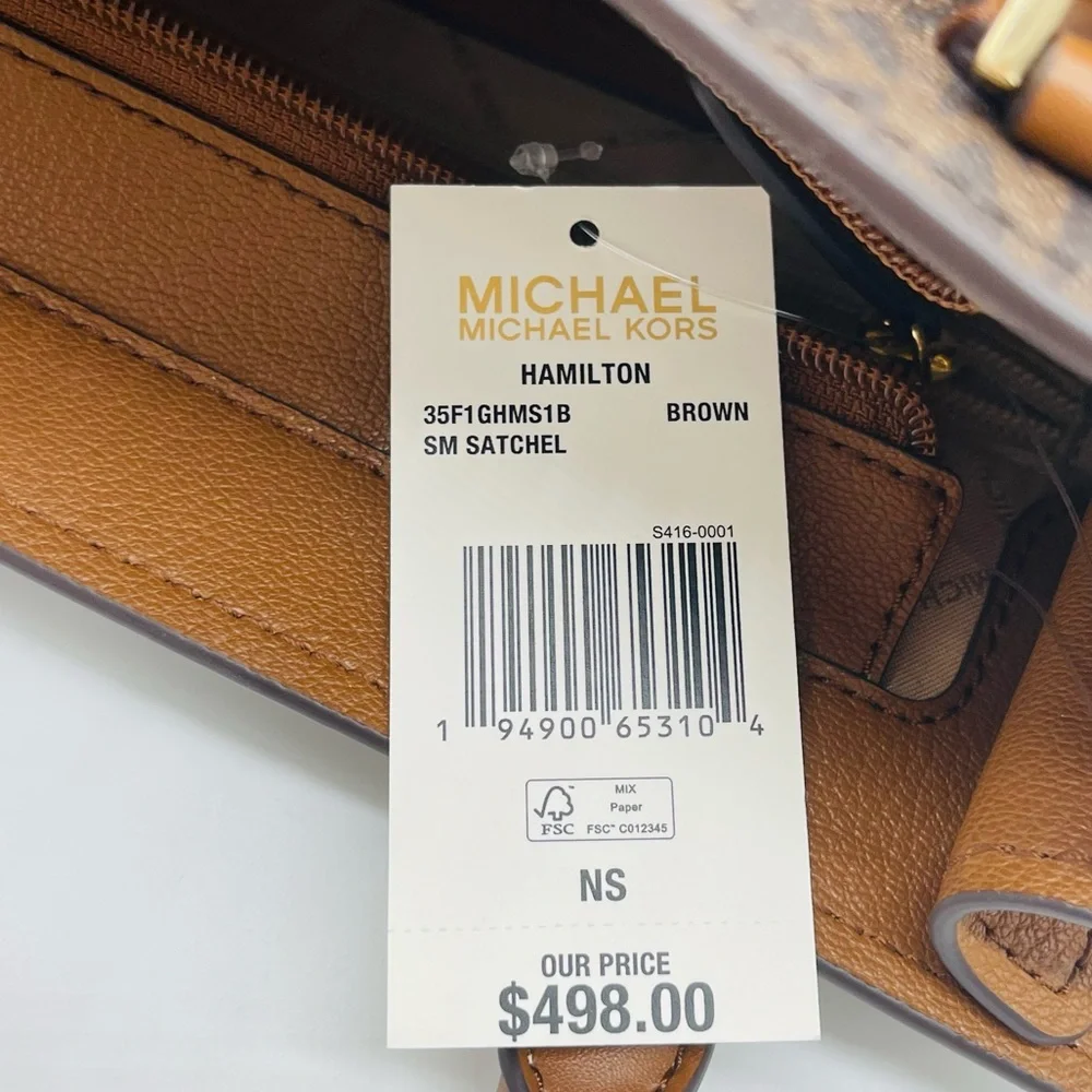 Michael Kors Hamilton Small Satchel Crossbody Bag - Picture 12 of 12